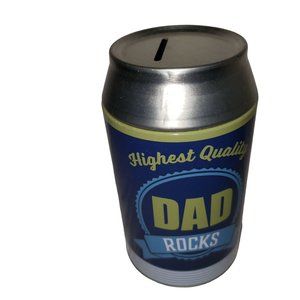 Highest Quality Dad Rocks Metal Can Bank, Dad Gift, Christmas, Father's Day, New